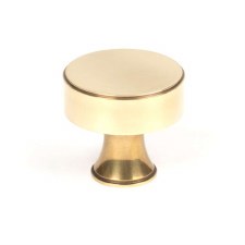 From The Anvil Scully Cabinet Knob 38mm Aged Brass