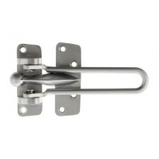 Security Door Guard Satin Chrome