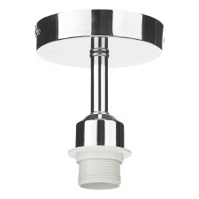 DAR Semi Flush Light Fitting Polished Chrome