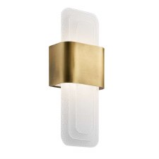 Kichler Serene LED Wall Light Natural Brass Kichler Serene LED Wall Light Natural Brass