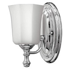 Hinkley Shelly Bathroom Wall 1 Light Polished Chrome