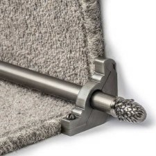 Sherwood Plain Stair Rod Set for Runner Carpets Pewter