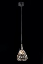 Simone Crystal Pendant Light Antique Brass