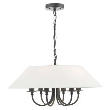 Sivan 6 Light Chandelier Matt Black