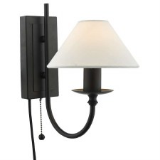 Sivan Plugged Wall Light Matt Black