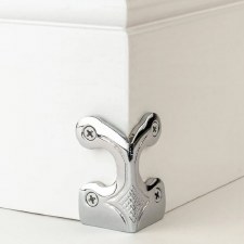 Skiffer Skirting Board Corner Protector Polished Chrome 63mm