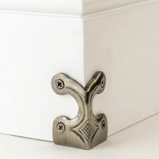 Skiffer Skirting Board Corner Protector Pewter 63mm