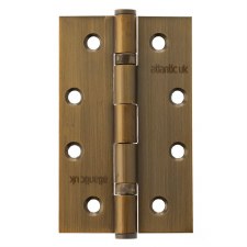 Slim Knuckle Ball Bearing Butt Hinges 4" x 2.5" Matt Antique Brass