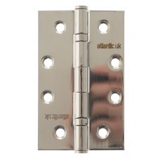 Slim Knuckle Ball Bearing Butt Hinges 4" x 2.5" Polished Stainless Steel