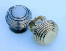 Small Beehive Knob Renovated Brass