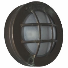 Flush Light For Steps With Grille Aged Copper