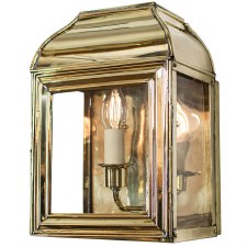 Small Hemingway Wall Lantern Polished Brass