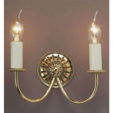 Solar Double Wall Light Polished Brass