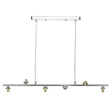 Spiral 6 Light Bar Pendant Polished Chrome Spiral 6 Light Bar Pendant Polished Chrome