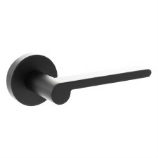 Darrio Round Rose Door Handle Matt Black