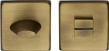 Heritage SQ4043 Bathroom Thumb Turn & Release Antique Brass Lacquered