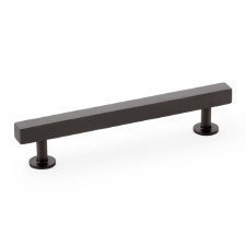 Square Cabinet Pull Handle 128mm Dark Bronze