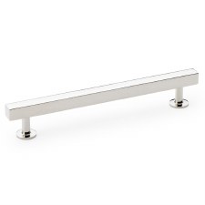 Square Cabinet Pull Handle 160mm Polished Nickel