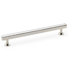 Square Cabinet Pull Handle 192mm Polished Nickel