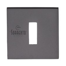 Sorrento Square Escutcheon Matt Black