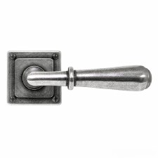 Finesse Fenwick Door Handles on Square Rose FD087Solid Pewter