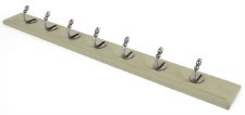 From The Anvil Stable Coat Rack on Green Painted Wood