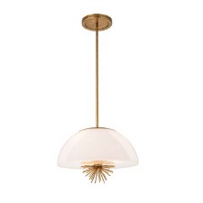 Elstead Staring 3 Light Pendant Distressed Gold