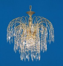 Starlite Chandelier Gold & Crystal 3 Light Starlite Chandelier Gold & Crystal 3 Light