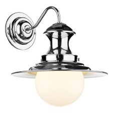 David Hunt Station Wall Light Polished Chrome