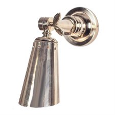 Steamer Single Adjustable Wall Light With Push Switch Polished Nickel