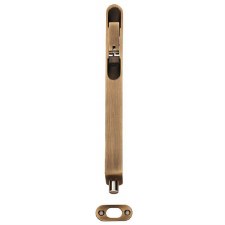 Steelworx Radius Lever Flush Bolts 8" Antique Brass