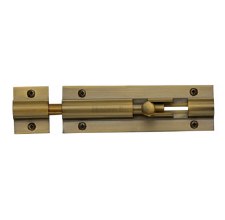 Heritage Straight Door Bolt C1582 4" Antique Brass