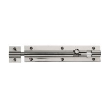 Heritage Straight Door Bolt C1582 6" Polished Nickel