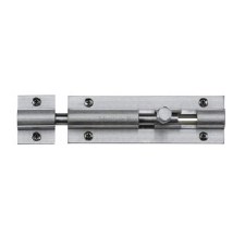 Heritage Straight Door Bolt C1582 4" Satin Chrome