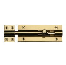 Heritage Straight Door Bolt C1584 4" Polished Brass