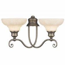 David Hunt ST211 Stratford Double Wall Light Aged Brass David Hunt ST211 Stratford Double Wall Light Aged Brass