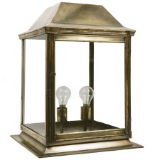 Strathmore Gate Post Lantern Medium Renovated Brass