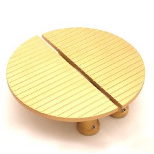 Striped Half Moon Cabinet Handles 150mm Satin Brass Lacquered Striped Half Moon Cabinet Handles 150mm Satin Brass Lacquered