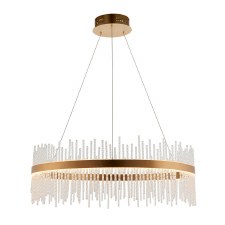 Studland Round Pendant Brushed Gold