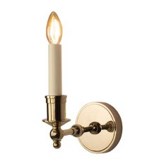 Suzanna Wall Light Polished Brass Lacquered