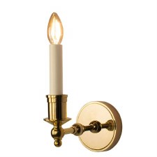 Suzanna Wall Light Polished Brass Unlacquered