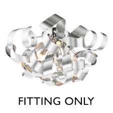 Swash 4 Light Flush Pendant Fitting Polished Chrome Swash 4 Light Flush Pendant Fitting Polished Chrome
