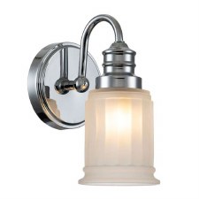 Quoizel Swell Single Bathroom Wall Light Polished Chrome