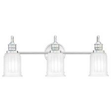 Quoizel Swell Triple Bathroom Wall Light Polished Chrome