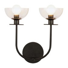 Alora Mood Sylvia Double Wall Light Matte Black