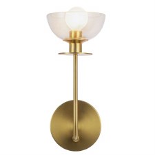 Alora Mood Sylvia Single Wall Light Brushed Gold