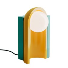 Ferroluce Cléo Table Lamp C2810 Turchese & Giallo