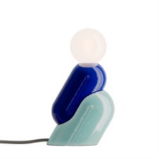 Ferroluce Tata Table Lamp C2820 Blu Robot & Azzurro