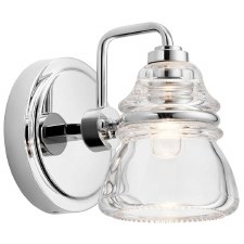 Kichler Talland Single Bathroom Wall Light Polished Chrome