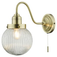 Tamara Single Wall Light Antique Brass